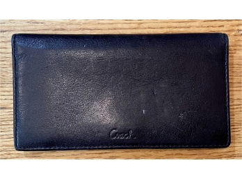 Authentic Coach Checkbook Cover Wallet