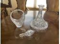 Vintage 2 Piece Glass Grouping