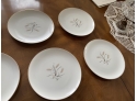 Vintage Creative Fine China Japan Set Of 6 Plates Spring Wheat Pattern