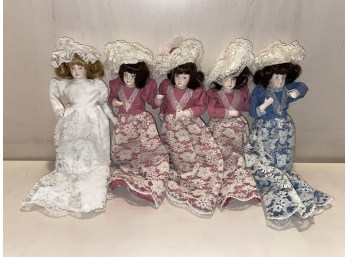 Vintage Victorian Doll Collection-Five Piece COllection