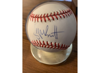Autographed “ George Brett” 1985 Rawlings World Series Baseball