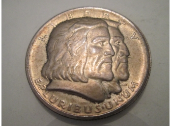 1936 Authentic LONG ISLAND, NY TERCENTENARY Commemorative Silver Half $.50 United States