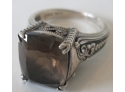 Vintage SMOKY TOPAZ Ring, Faceted STONE, Approx Size 6