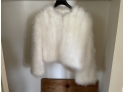 Vintage Furry White Jacket Size Large