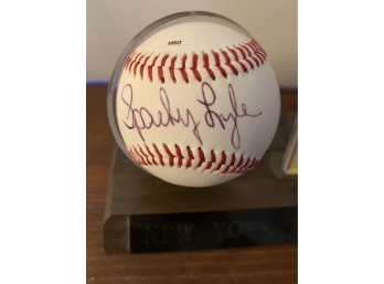 New York Yankees “Sparky Lyle “ Autographed Baseball