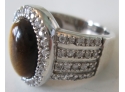 Vintage CATSEYE Ring, CABOCHON, Approx Size 6