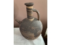 Vintage Hand Painted-Hand Made Pottery Handled Jug