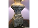 Modern Faux Weathered Chic Lamp W/shade