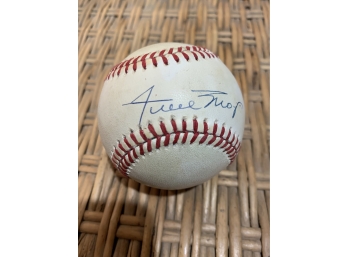 Autographed Willie Mays Baseball HOF-500 Club Member