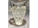 Vintage Elegant Crystal Hand-Cut Vase