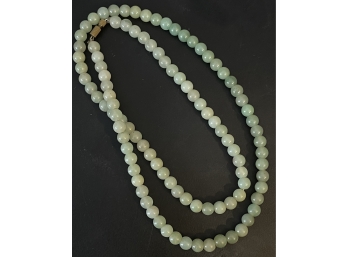 Vintage  Chinese Export Jadeite Bead Necklace