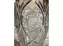 Vintage Elegant Crystal Hand-Cut Vase