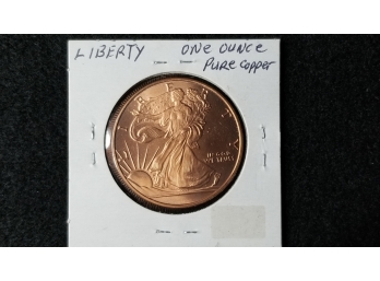 Metal Commodity - One Ounce Of Copper - Copper Bullion - Walking Liberty Design