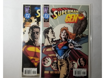 Crossover Comic - Superman Gen 13 - #1 & #2 Of 3 - DC & Wildstorm