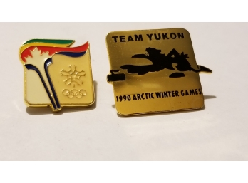Lot Of Vintage Lapel Pins - Olympics & 1990 Artic Winter Games