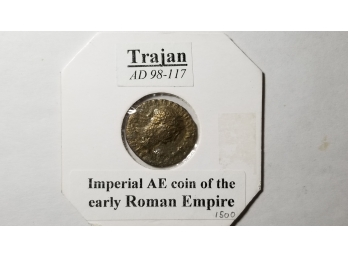 Ancient Roman Coin - Trajan- 98 - 117 AD (Over 1500 Years Old)