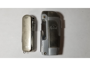 2 Lighter/multi-tool Pocket Knives - Spark And Kowell Brands