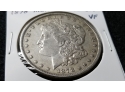 US 1878 Morgan Silver Dollar - 7 Tail Feather - Philadelphia Mint - Very Fine