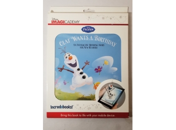 Incredebooks - Olaf Wants A Birthday! - New In Package - Interactive Book - 2 Of 3