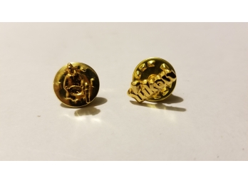 Lot Of Vintage Lapel Pins - 2 Pins - Gold Panning Pin & Yukon Pin