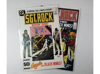Classic Comic Book Lot - DC Sgt. Rock #405 & #406 - Angels With Black Wings Book One & Two