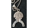 Navajo Sterling Silver Kachina Pendant Necklace