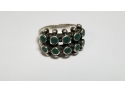 Vintage Zuni Sterling Turquoise Ring, Size 5.75