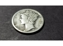 US 1929 Silver Mercury Dime - Fine Condition