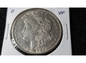 US 1921 D Morgan Silver Dollar - 100 Years - Very Fine