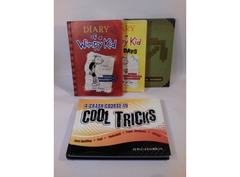 Miscellaneous Book Lot - Diary Of A Wimpy Kid, Minecraft Guide, Trick Book