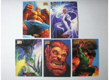 Marvel Masterpieces 1994 - 5 Trading Card Pack - Thing