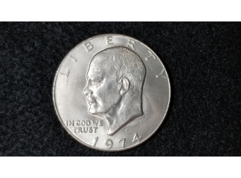 US 1974 D Eisenhower Dollar
