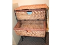 Wicker Basket Cabinet - LIKE NEW!! BSMT Item #170