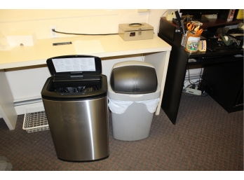 Lot Of 2 Garbage Cans - ONE IS AUTOMATIC!! BSMT Item #80