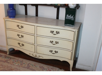Vintage Dresser - 6 Drawers Wood Dresser - Good Condition!! Item #62