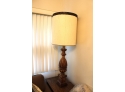 Vintage Table Lamp - Amazing Wood Accented Shade!! Item #57
