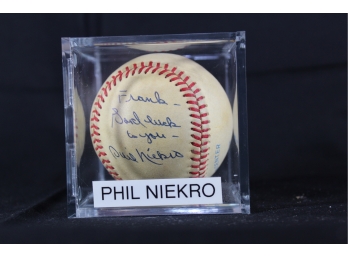 Phil Niekro Autographed Baseball - Item #040