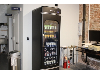Office BUD-E Beer Fridge Cooler / WiFi Capable - HOLDS UP TO 180 BEERS! -  Great Working Condition - Item #064
