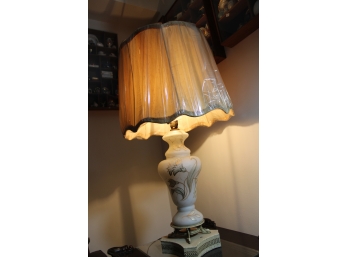 Beautiful Handpainted Glass Lamps - Set Of 2
