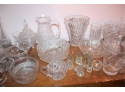 HUGE Mixed Lot Of Vintage Crystal & Glass - GOOD CONDITION!! Item# 105