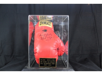 Mark Breland Autographed Boxing Gloves - Item #055