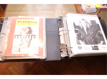 Giant Binders With Varies Autographs,Broadway Shows,Athletes And Actors - Item #094