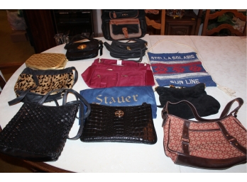 Mixed Lot Of Vintage Handbags / Purses - Lot Of 11! Item #188 LR