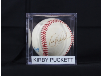 Kirby Puckett Autographed Baseball From Minnesota Twins - Item #001