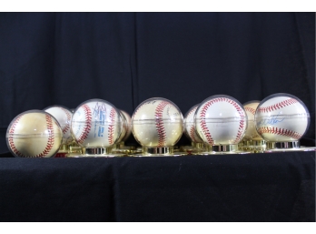 Various Autographed Baseballs Like NY Yankees Catcher Bob Geren - Lot Of 15 - Item #046