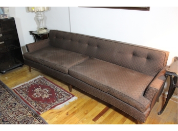 Midcentury Chocolate Brown Sofa