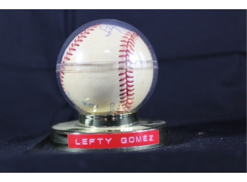 Vernon Gomez Former NY Yankee Pitcher Vernon 'Lefty' Gomez - Elected To Hall Of Fame 1972 - Autographed Baseball - Item #037