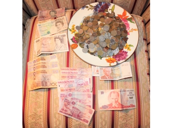 Vintage Foreign Paper Money & Coin Lot!! Item# 116