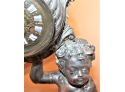 Antique Metal Neoclassical Clock Figurine - ABSOLUTELY ESQUISITE!! Item #034 LVRM