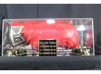 Felix 'Tito' Trinidad Autographed Boxing Gloves - Item #054